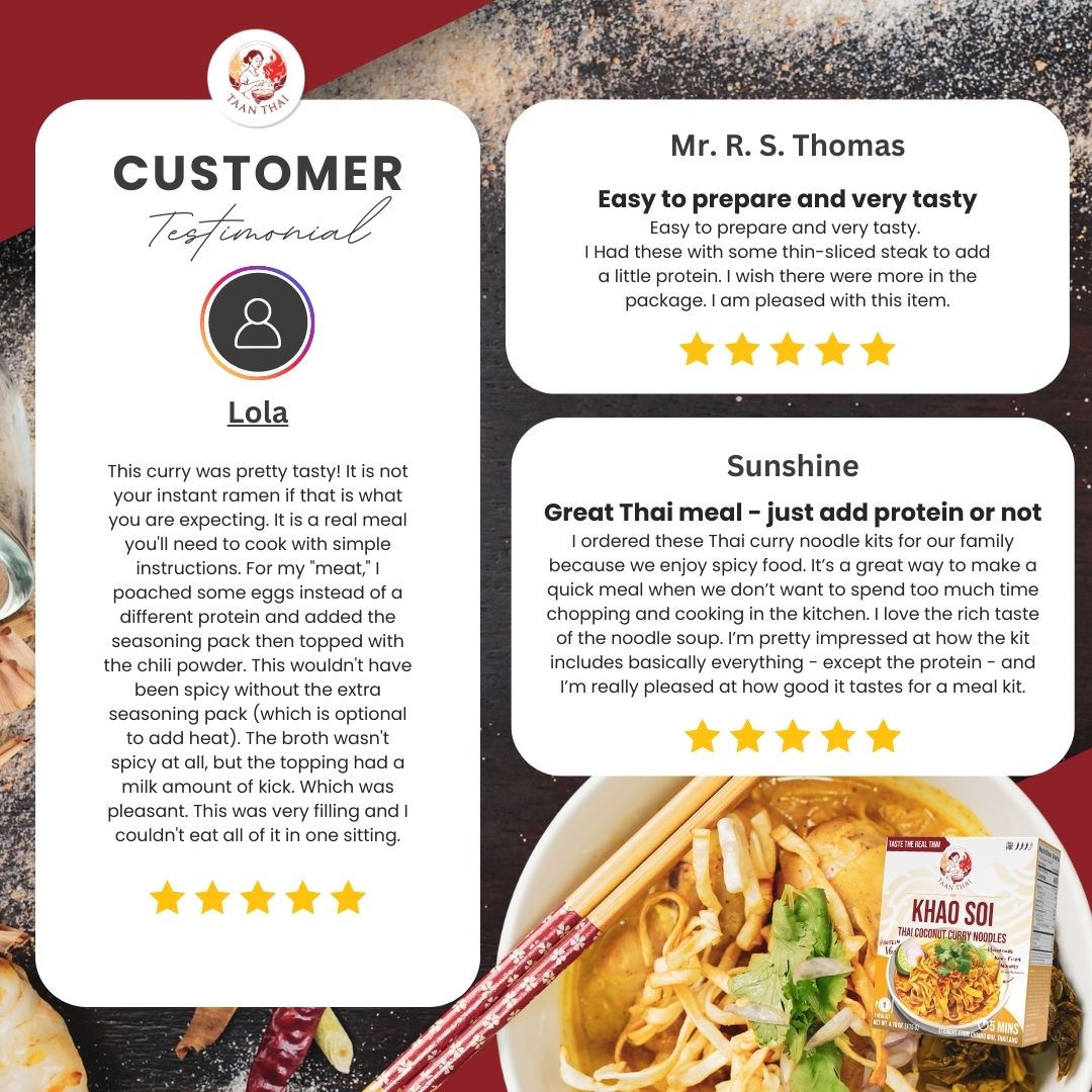 KHAO SOI Thai Coconut Curry Noodle (1 meal kit)