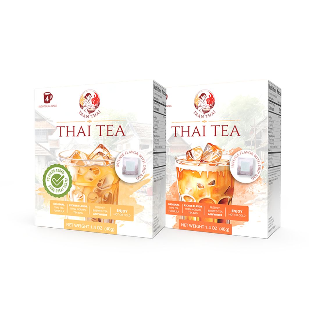 THAI TEA Drip Bag - 4 Drip Bags per Box (making 4-8 cups)