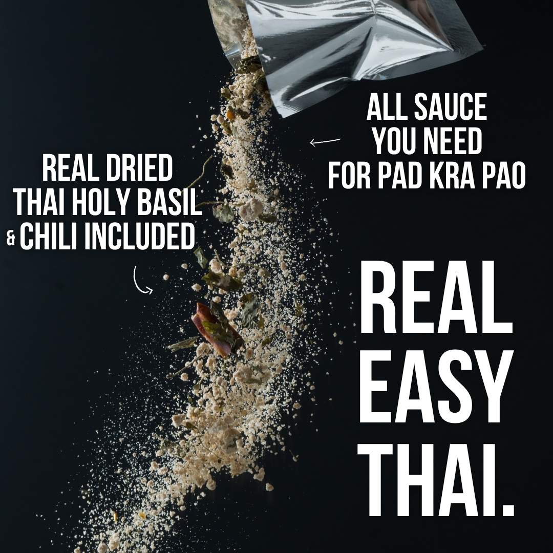 PAD KRA PAO Thai Holy Basil Stir-Fried Starter - 3 Packets (making 12 dishes)