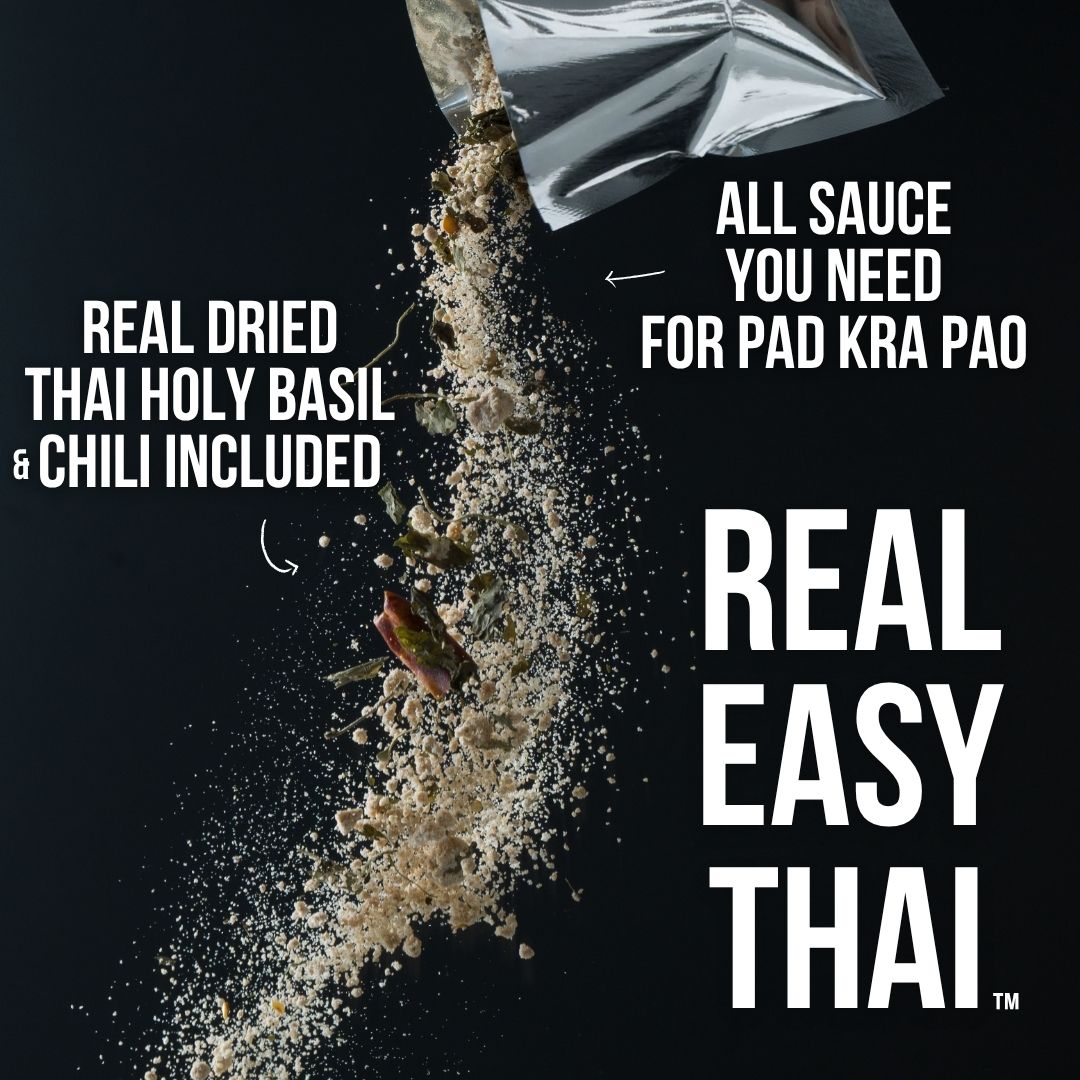 PAD KRA PAO Thai Holy Basil Stir-Fried Starter - 3 Packets (making 12 dishes)
