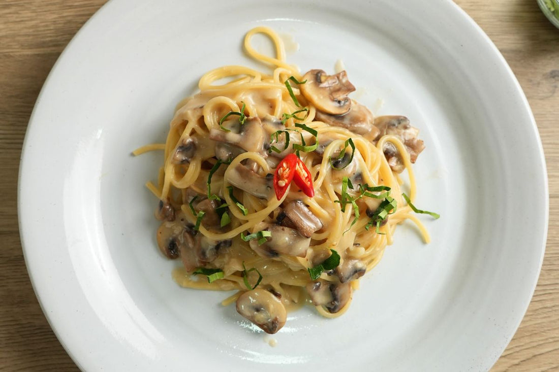 Creamy Tom Kha Alfredo Pasta Recipe | TAAN THAI