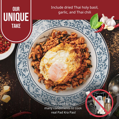 PAD KRA PAO Thai Holy Basil Stir-Fried Starter - 3 Packets (making 12 dishes)
