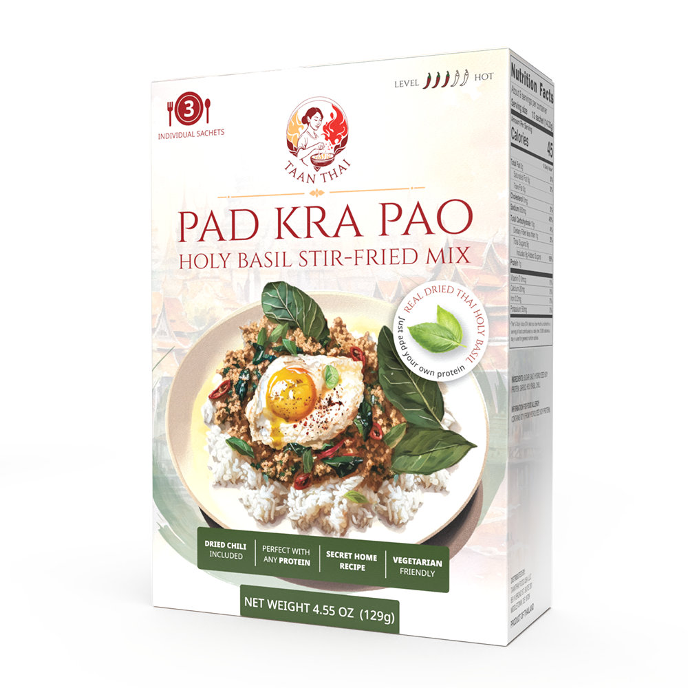 PAD KRA PAO (Holy Basil Stir-Fried) - 3 Sachets (making 9 dishes)